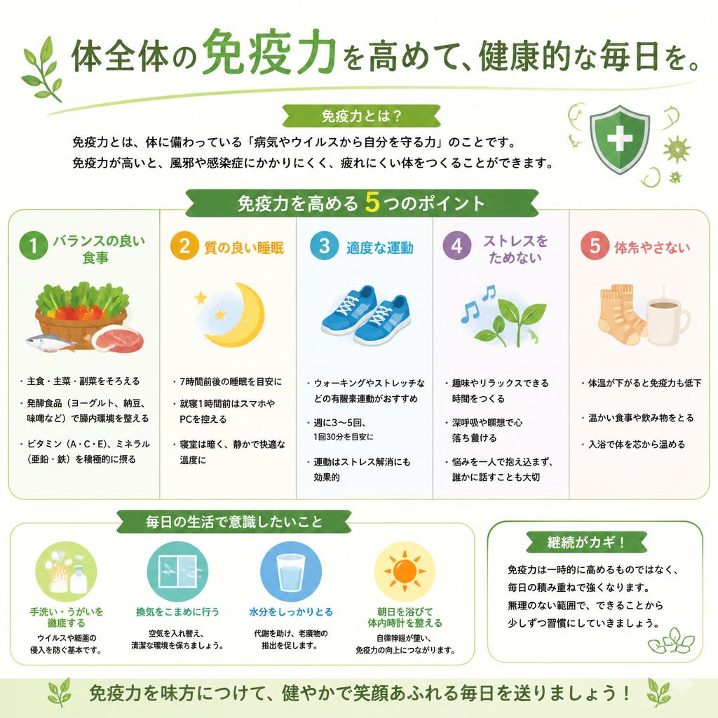 4. 免疫力を高めるためにできること
