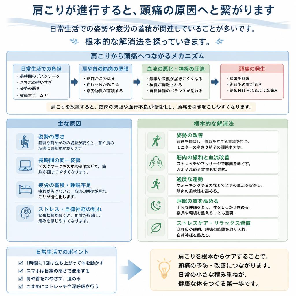肩こりと頭痛の関係