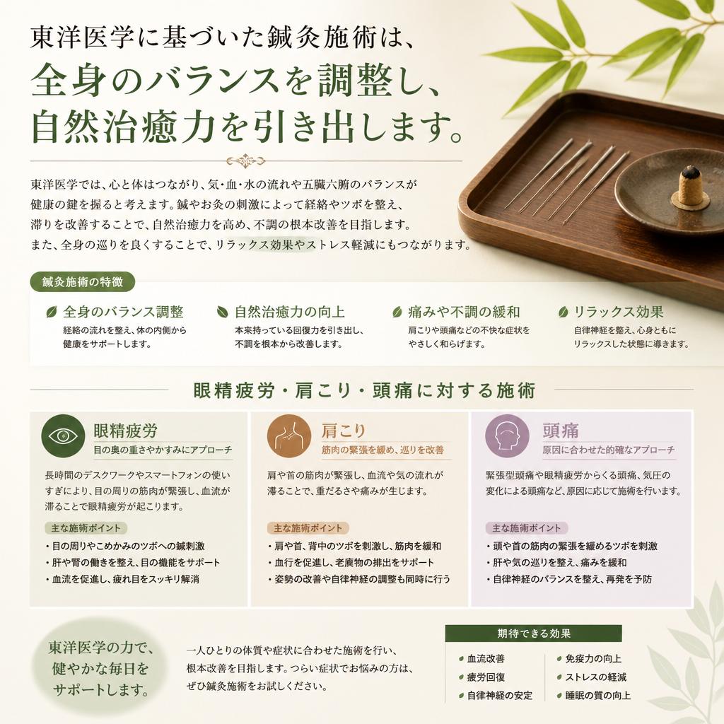 鍼灸施術の効果とは