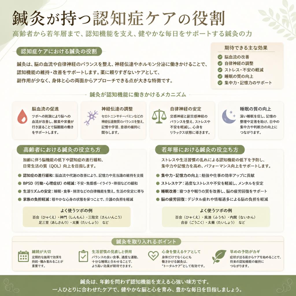 認知症ケアにおける鍼灸の可能性